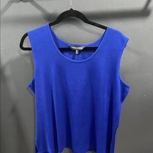 Ming Wang Women's Blue Sleeveless Top